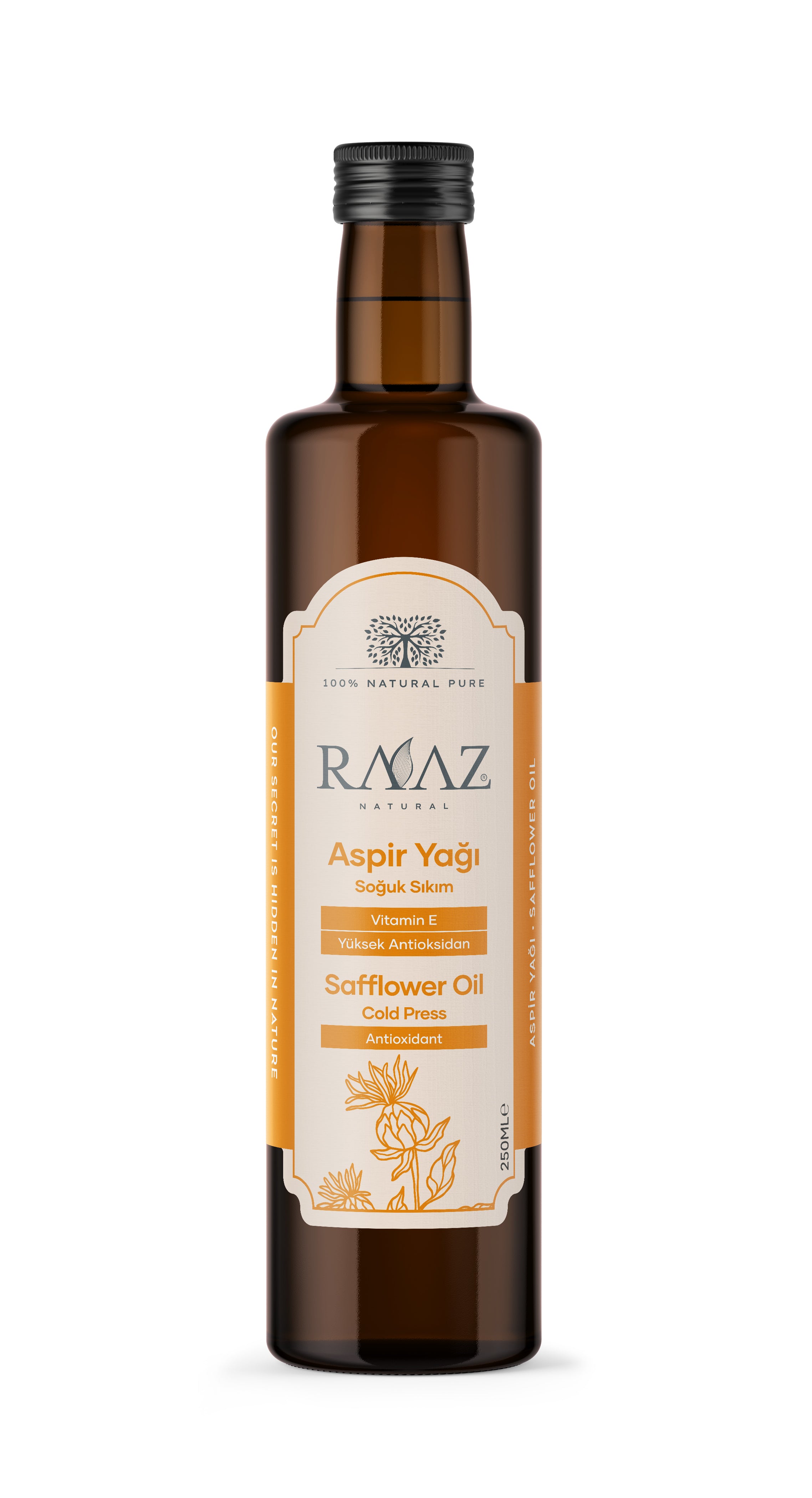 Aspir Tohumu Yağı 250 ml - Soğuk Sıkım